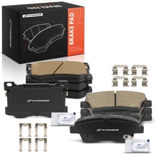 8 Pcs Front & Rear Brake Pads for 2017 Genesis G80