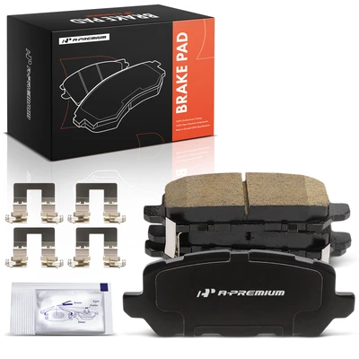 4 Pcs Rear Ceramic Brake Pads with Hardware for 2016 Honda CR-Z