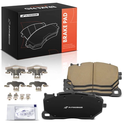 4 Pcs Front Ceramic Brake Pads with Hardware
