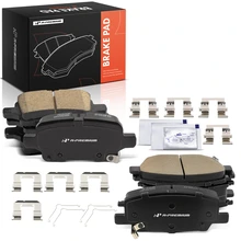 8 Pcs Front & Rear Ceramic Brake Pads with Hardware for 2018-2020 GMC Terrain