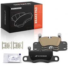 4 Pcs Rear Ceramic Brake Pads with Hardware for 2017-2019 Porsche 911
