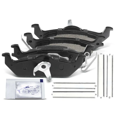 4 Pcs Rear Ceramic Brake Pads with Sensor