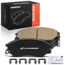 4 Pcs Front Ceramic Brake Pads with Hardware