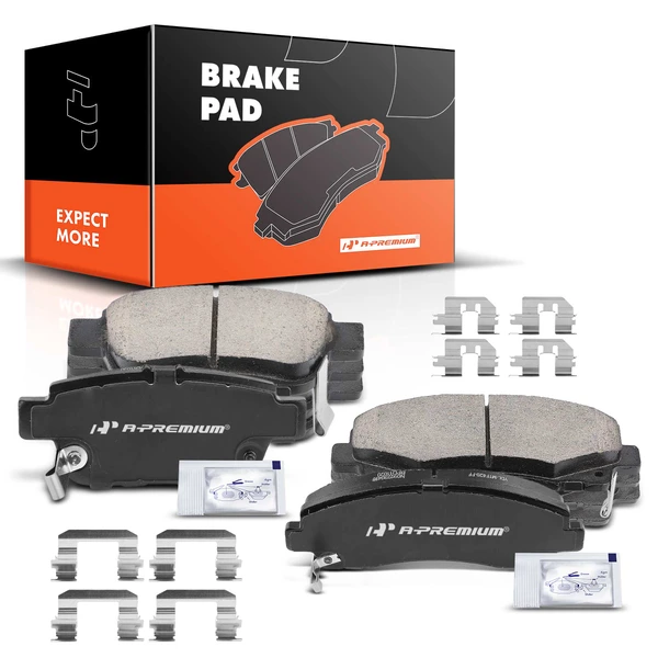 Front & Rear Ceramic Brake Pads for 2009-2014 Acura TL