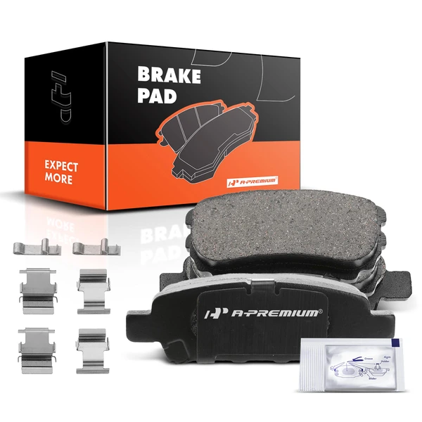 4 Pcs Rear Ceramic Brake Pads for 2004-2006 2008-2017 Mitsubishi Lancer