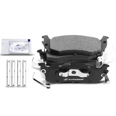 4 Pcs Rear Ceramic Brake Pads with Sensor