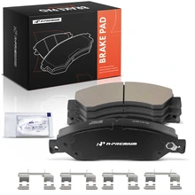 4 Pcs Front Ceramic Brake Pads with Hardware for 2009-2014 GMC Savana 1500