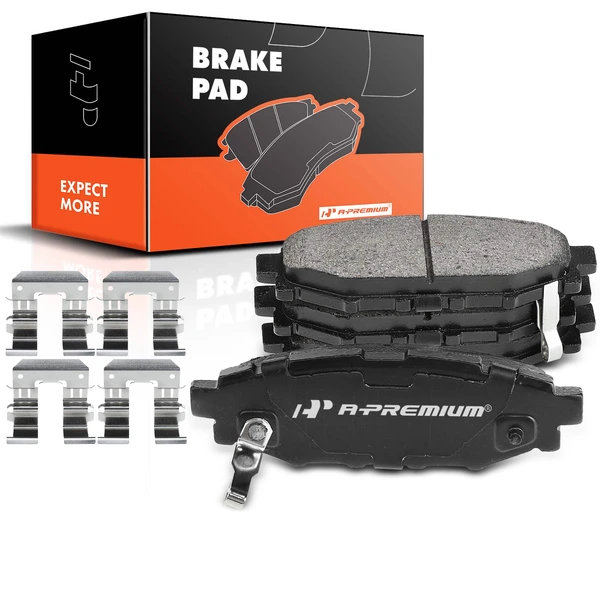 4 Pcs Rear Ceramic Brake Pads with Sensor for 2016-2019 Subaru Crosstrek