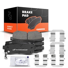 4 Pcs Rear Ceramic Brake Pads with Sensor
