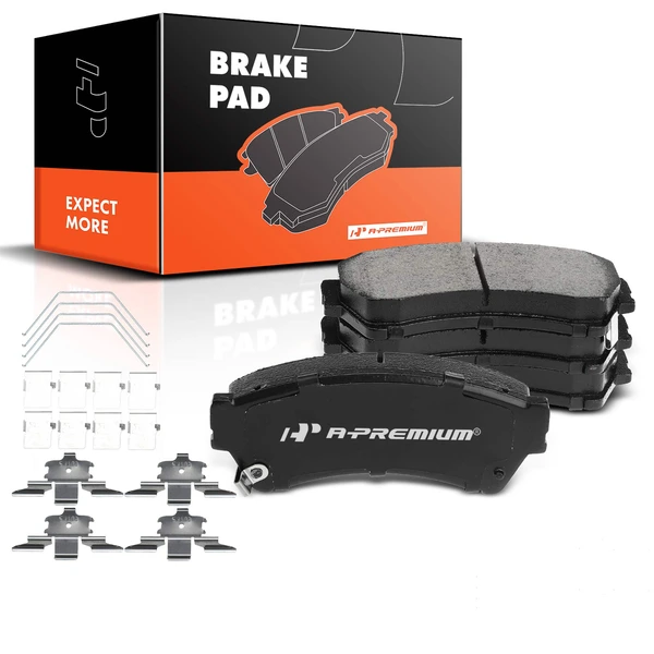 4 Pcs Front Ceramic Brake Pads with Sensor for 2006-2011 Mercury Milan