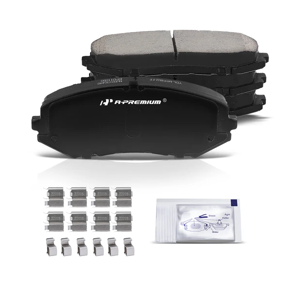 4 Pcs Front Ceramic Brake Pads for 2006-2013 Suzuki Grand Vitara