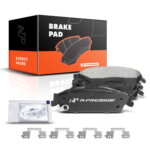 4 Pcs Rear Ceramic Brake Pads with Sensor for 2007-2014 Chevrolet Suburban 1500