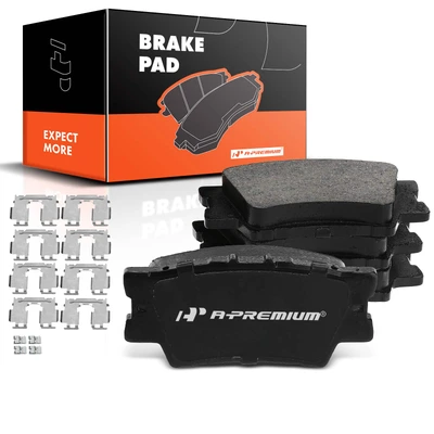4 Pcs Rear Ceramic Brake Pads