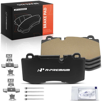 4 Pcs Front Ceramic Brake Pads with Hardware