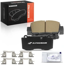 4 Pcs Front Ceramic Brake Pads with Pad Wear Sensor