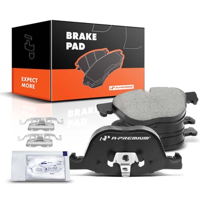 4 Pcs Front Driver & Passenger Ceramic Brake Pads