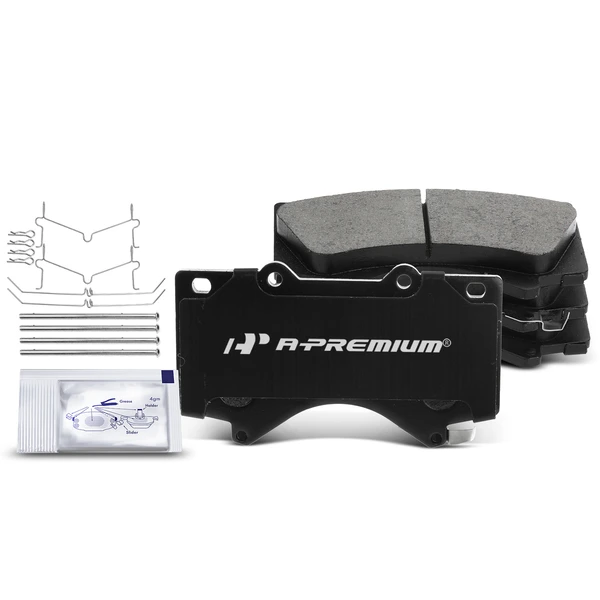 4 Pcs Front Ceramic Brake Pads with Sensor for 2008-2011 2013-2021 Lexus LX570