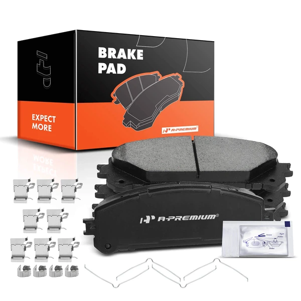 4 Pcs Front Ceramic Brake Pads for Toyota Camry Highlander Sienna Avalon Lexus