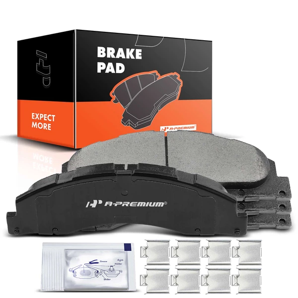 4 Pcs Front Ceramic Brake Pads for 2008-2019 2021 Ford E-450 Super Duty