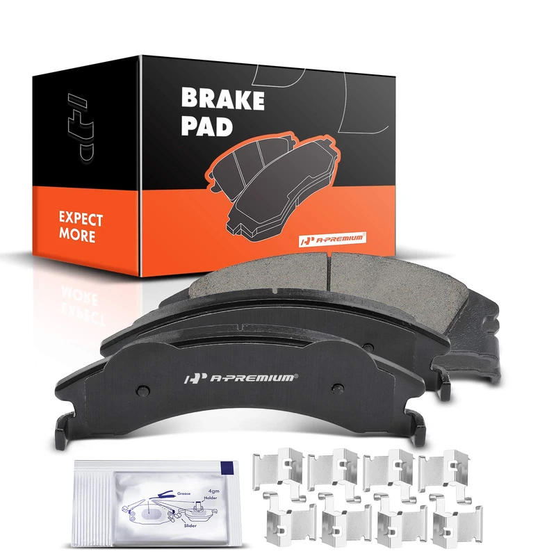 4 Pcs Rear Ceramic Brake Pads for 2009 Ford E-450 Super Duty