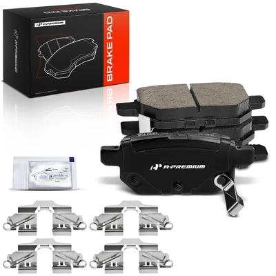 4 Pcs Rear Ceramic Brake Pads with Sensor for 2017-2022 Toyota Prius Prime
