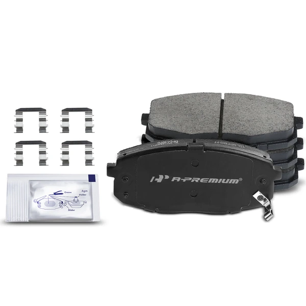 4 Pcs Front Ceramic Brake Pads with Sensor for 2009-2012 Hyundai Elantra