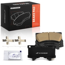 4 Pcs Front Ceramic Brake Pads with Hardware for 2022-2023 Toyota Tundra