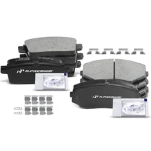 8 Pcs Front & Rear Ceramic Brake Pads