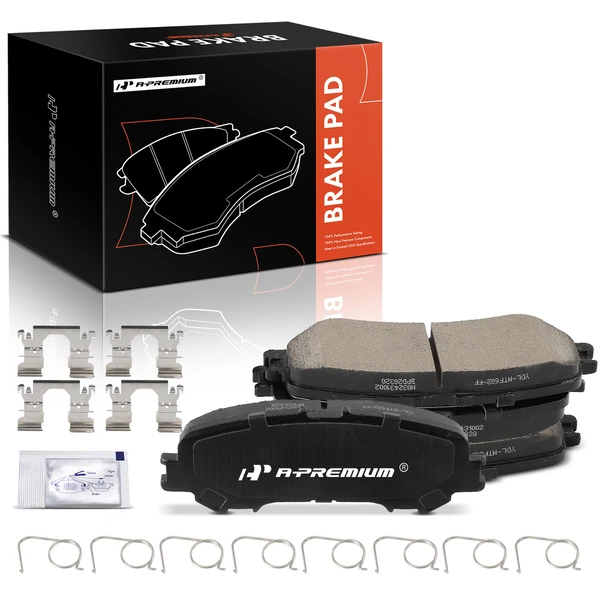 4 Pcs Rear Ceramic Brake Pads for Nissan TITAN 2017-2023 V8 5.6L