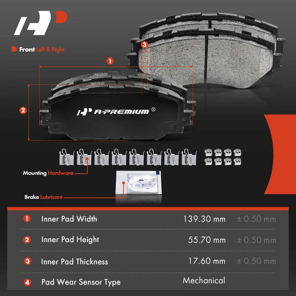 8 Pcs Front Ceramic Brake Pads & Rear Brake Shoes for Scion xD 2008-2014 Toyota Corolla 2009-2015