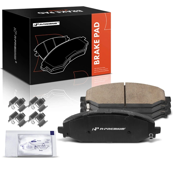 4 Pcs Front Ceramic Brake Pads for Jeep Wagoneer 2022 Ram 1500 2019-2022