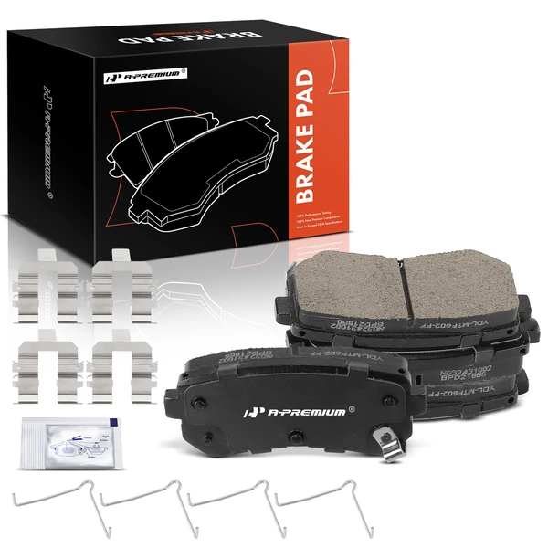 4 Pcs Rear Ceramic Brake Pads for Hyundai Kona 18-23