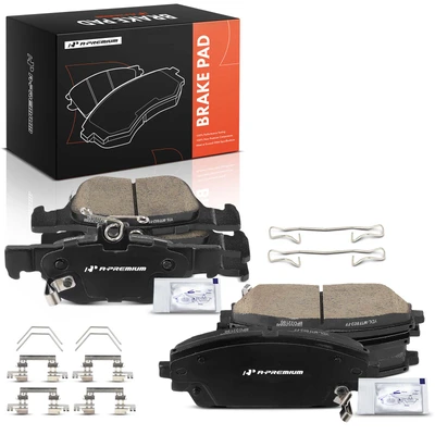 8 Pcs Front & Rear Ceramic Brake Pad