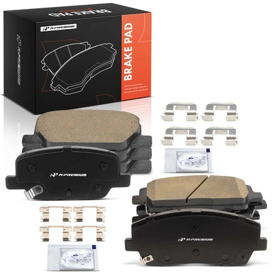 8 Pcs Front & Rear Ceramic Brake Pads with Hardware for 2020-2023 Hyundai Palisade