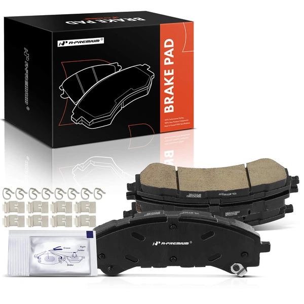 4 Pcs Front Ceramic Brake Pads for Ford Bronco 2021-2023 Ranger 2019-2023