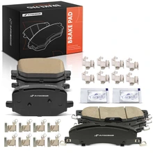 8 Pcs Front & Rear Ceramic Brake Pads with Hardware for 2020-2023 Ford Explorer
