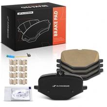 4 Pcs Rear Ceramic Brake Pads with Hardware for 2019 Mercedes-Benz G63 AMG