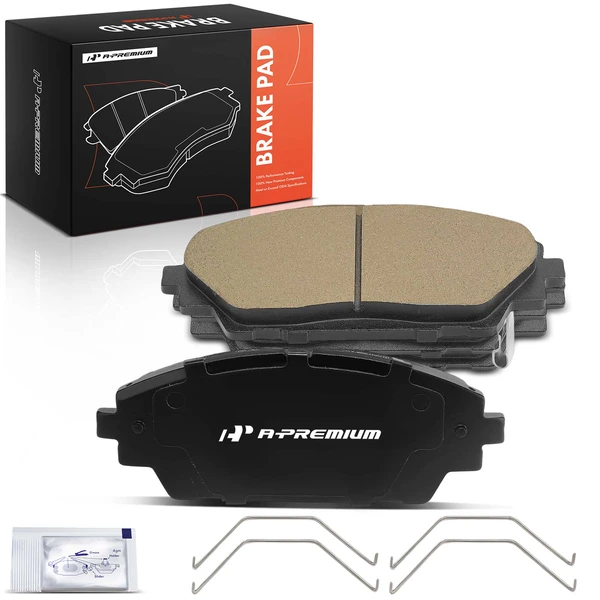 4 Pcs Front Ceramic Brake Pads with Hardware for 2020-2023 Mazda CX-30