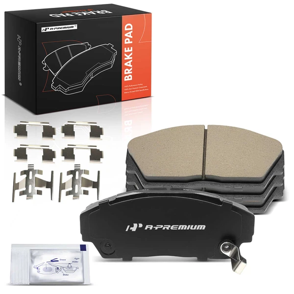 4 Pcs Front Ceramic Brake Pad for Honda Civic 1990-1993 Accord 1988-1989