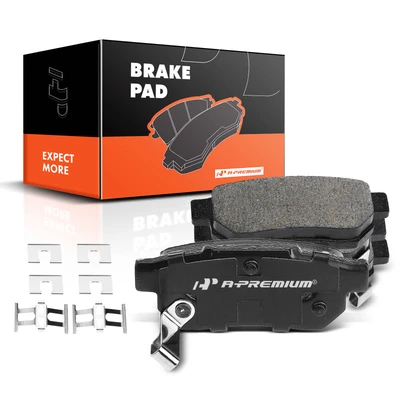 4 Pcs Rear Ceramic Brake Pads with Sensor