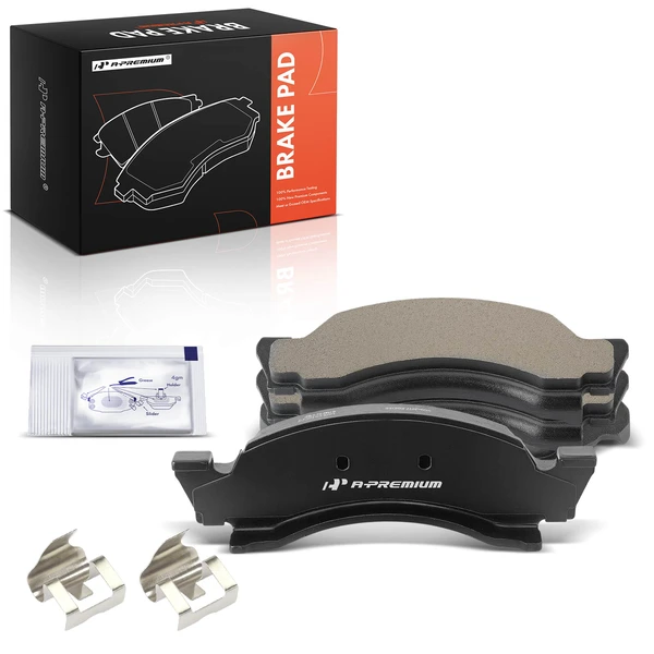 4 Pcs Front Ceramic Brake Pad for Ford F-150 1986-1993 Bronco 1987-1993