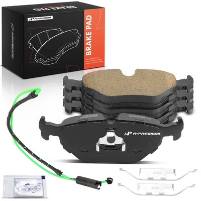 4 Pcs Rear Ceramic Brake Pads with Hardware