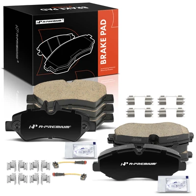 8 Pcs Front & Rear Ceramic Brake Pads