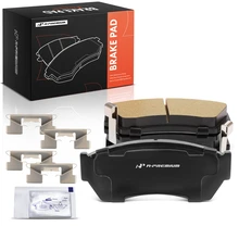 4 Pcs Front Ceramic Brake Pads with Hardware for 1990-1994 Suzuki Swift