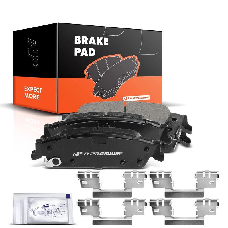 4 Pcs Front Ceramic Brake Pads with Sensor for 1991 Subaru Legacy