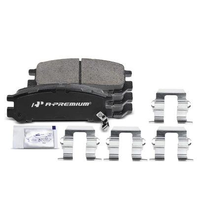 4 Pcs Rear Ceramic Brake Pads with Sensor