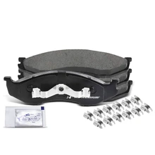 4 Pcs Front Ceramic Brake Pads with Sensor for 1990-2001 Jeep Cherokee