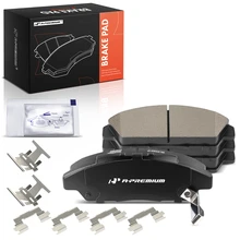 4 Pcs Front Driver & Passenger Ceramic Brake Pads with Hardware for 1990-1993 Honda Accord