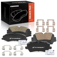 8 Pcs Front & Rear Ceramic Brake Pads
