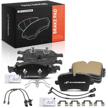 8 Pcs Front & Rear Ceramic Brake Pads with Hardware for 2012-2013 2016-2018 Audi A7 Quattro